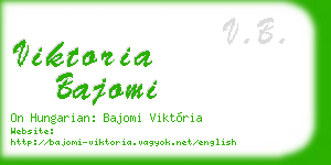 viktoria bajomi business card