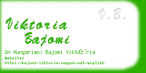 viktoria bajomi business card